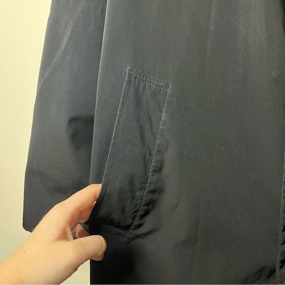 BARNEY’S NEW YORK Wool Blend Zip In Liner Fall Rain Black Jacket Coat - Picture 4 of 9